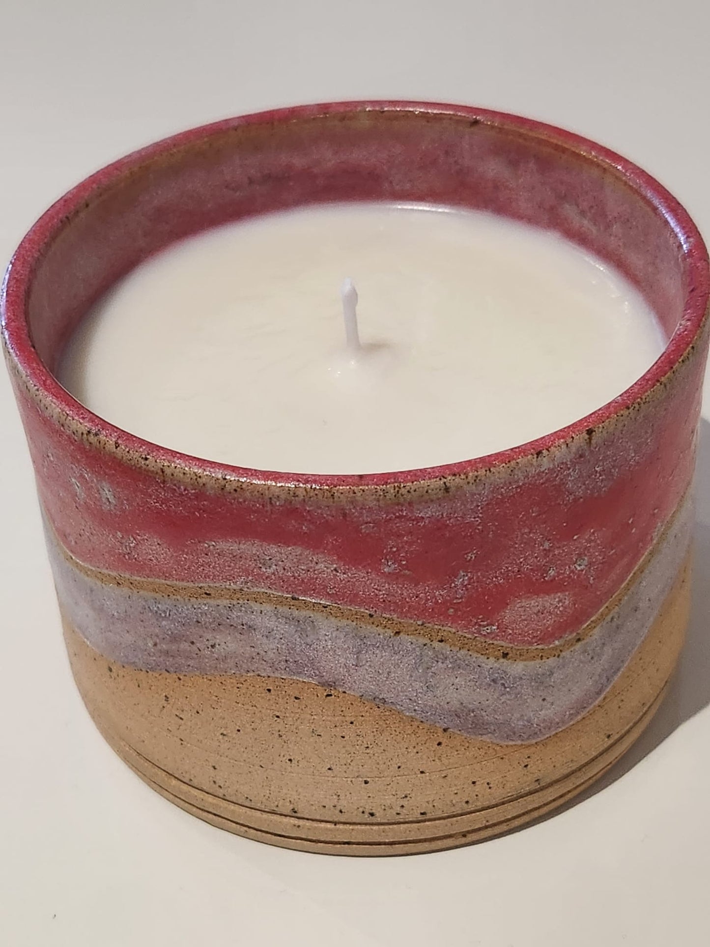 Raspberry/Lavender Glaze, Fresh Linen Scented Candle