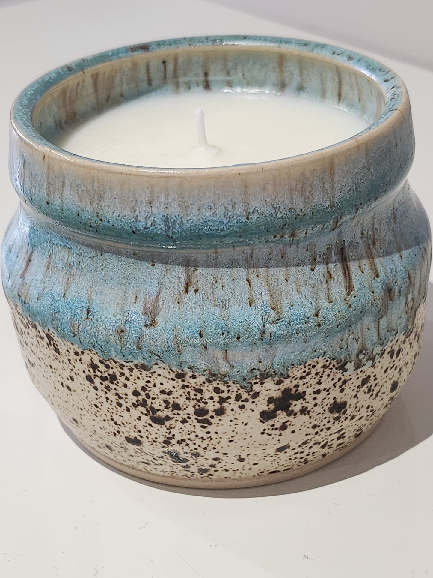 Sand and Sea Glaze, Coconut and Lime Scented Candle