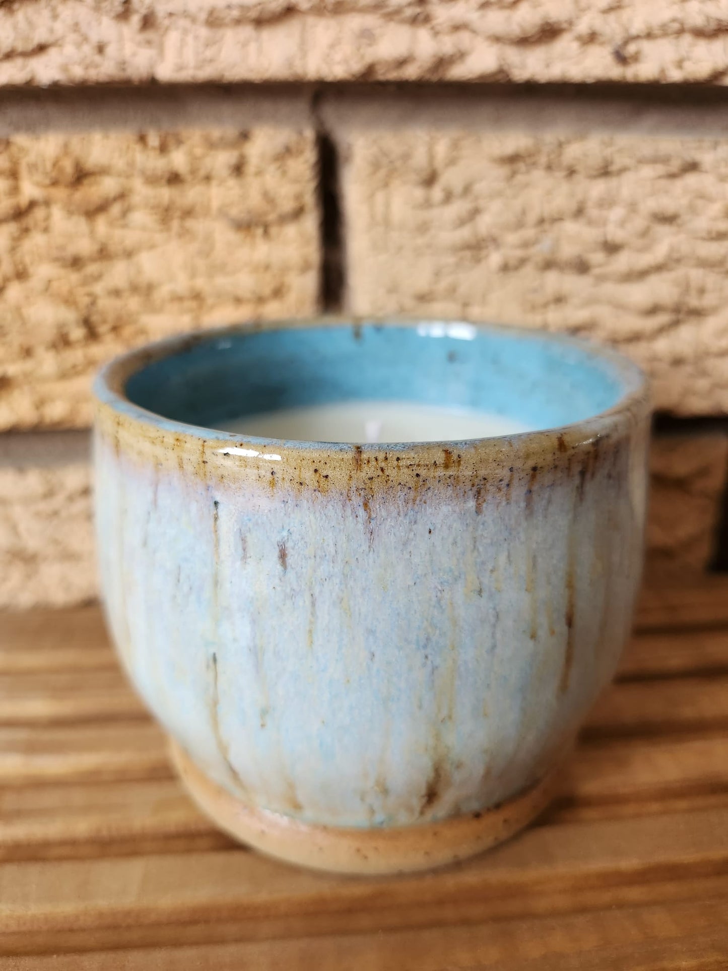 Sky Blue Glaze, Mango Scented Candle