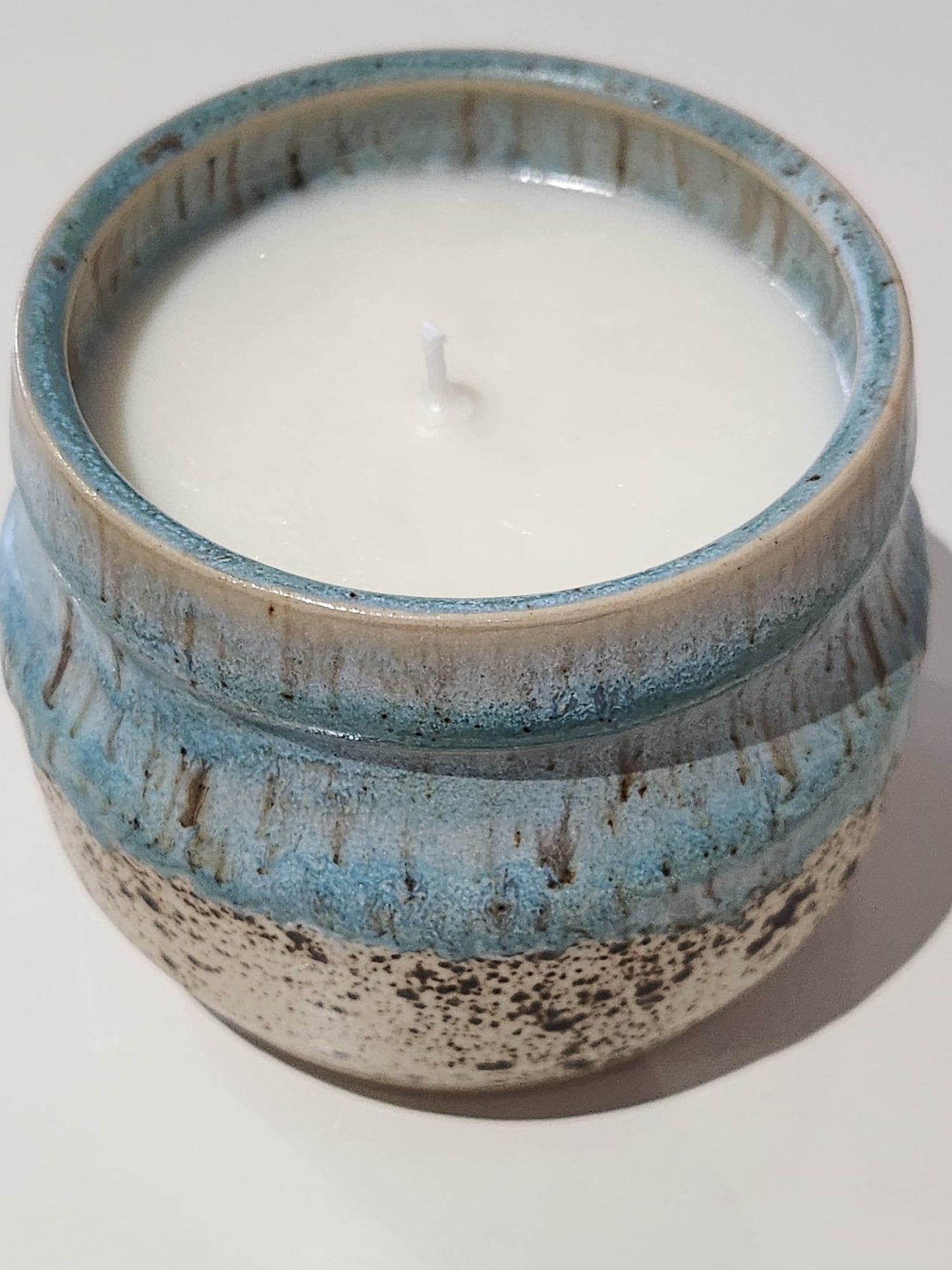 Sand and Sea Glaze, Coconut and Lime Scented Candle